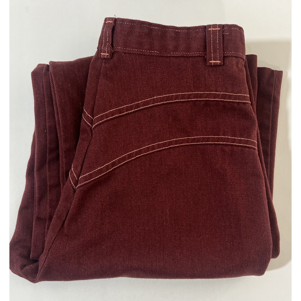Vintage 70s Dittos Maroon High Waisted "Feel The Fit" Jeans Pants Bell bottom